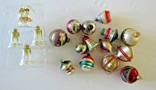 Vintage Glass Christmas Ball Ornaments OLD Mixed Lot 18 