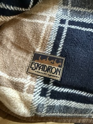 Eskadron Dralon Abschwitzdecke Deepblue-Nougat-Marzipan-Creme H/W 2008 - XL 155