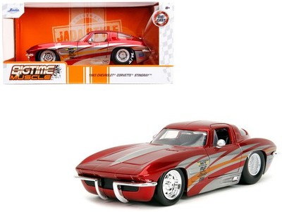 Jada 35023 1/24 1963 Chevrolet Corvette Stingray Red Metallic with