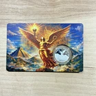 1.5g .999 Silver Libertad Round in COA Card – Winged Victory Aztec Art