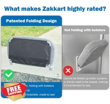 Zakkart Foldable Cat Hammock Window Perch White Bolster Medium