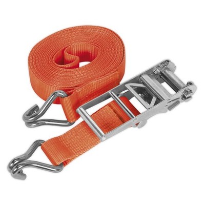 Sealey Ratchet Strap 75mm x 8m Polyester Webbing 10000kg Breaking Strength TD100