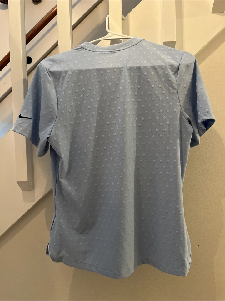 Nike Golf Tour Camiseta Jacquard Punteada Mujer MD The Players Bebé Azul Foto 4 de 4