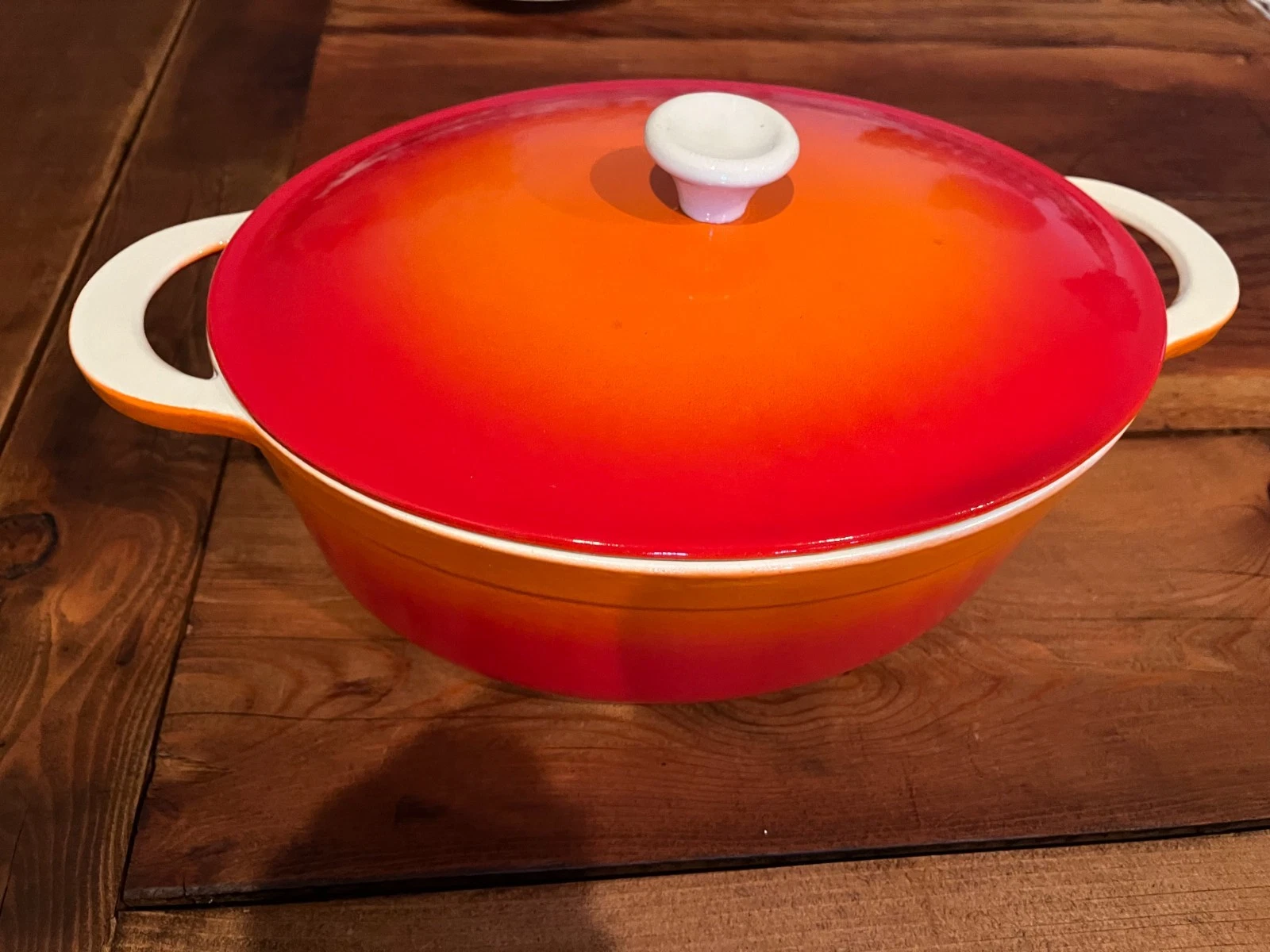 Vintage Dutch Oven Cast Iron. Descoware. Made In Belgium. 4 1/4 Quarts. ‘60s