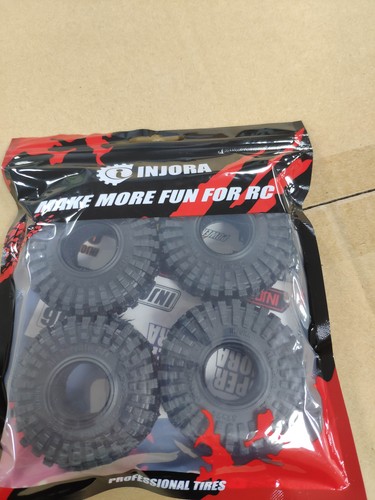 INJORA King Trekker S5 1.0 Tire All Terrain for SCX24 FCX24 TRX4M,62*22mm(T1014) - Picture 11 of 12