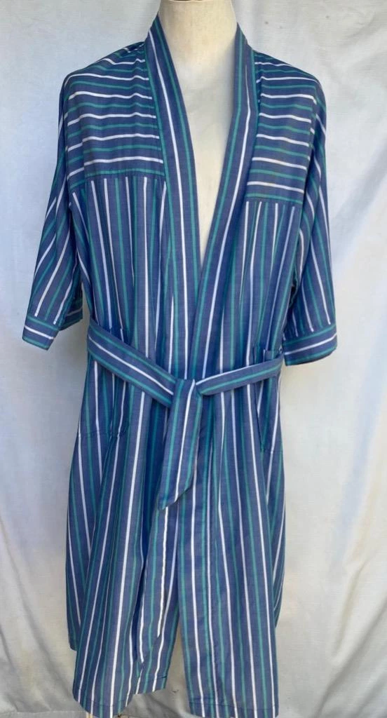 Robe Christian Dior Monsieur style kimono vintage rayures verticales horizontales