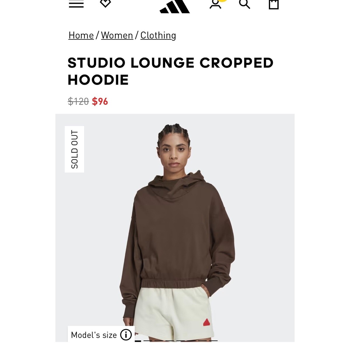 Adidas Studio Lounge Womens Cropped Hoodie HN0681 Size S | eBay Adidas Studio Lounge Womens Cropped Hoodie HN0681 Size S | eBay