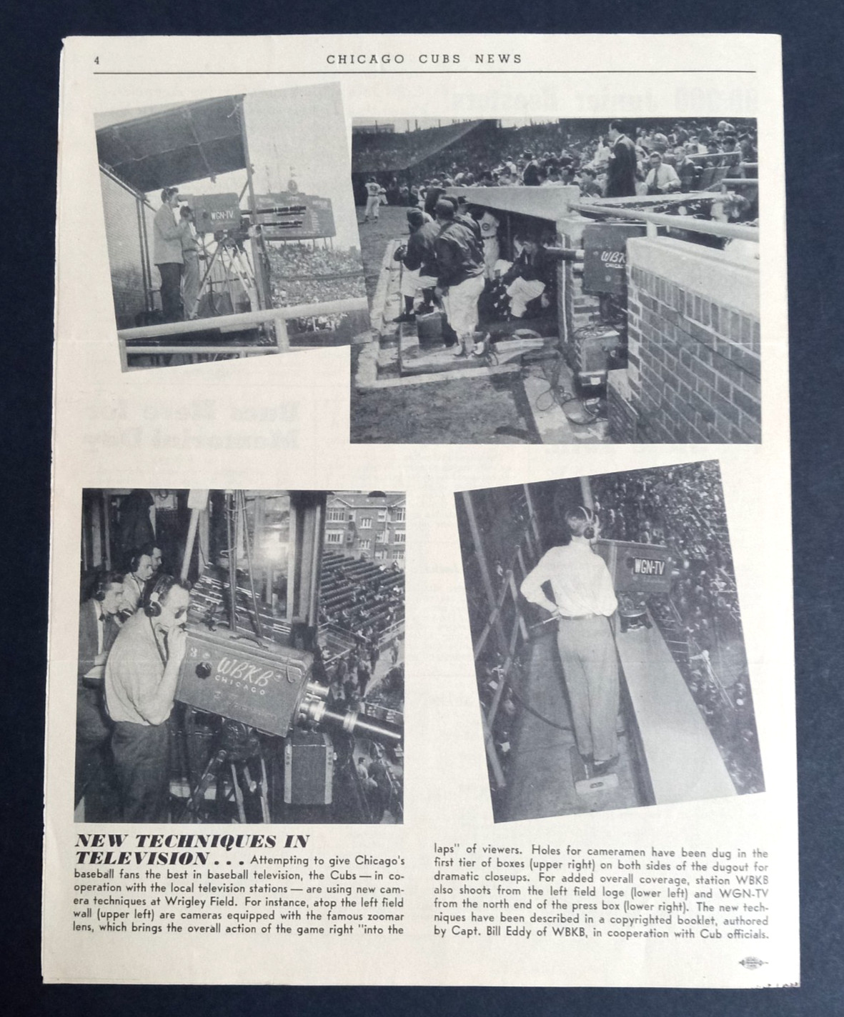 Chicago Cubs News May 1948 Baseball Team Newsletter Paper Mailer Vol 13, No. 3