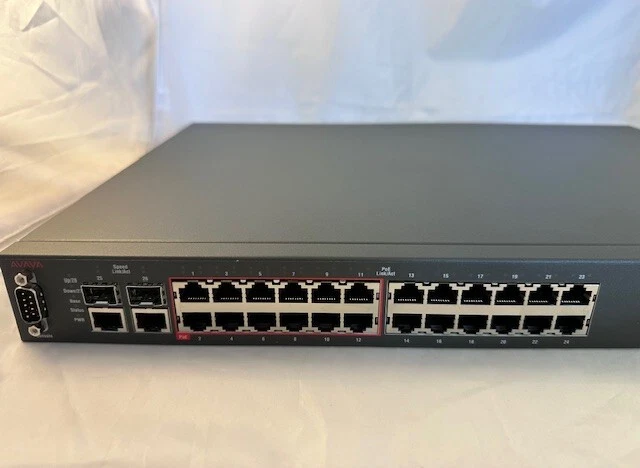 Avaya Ethernet Routing Switch 2526T-PWR  24 Port + 2 Combo SFP  AL2515A11-E6 - Image 2 of 4