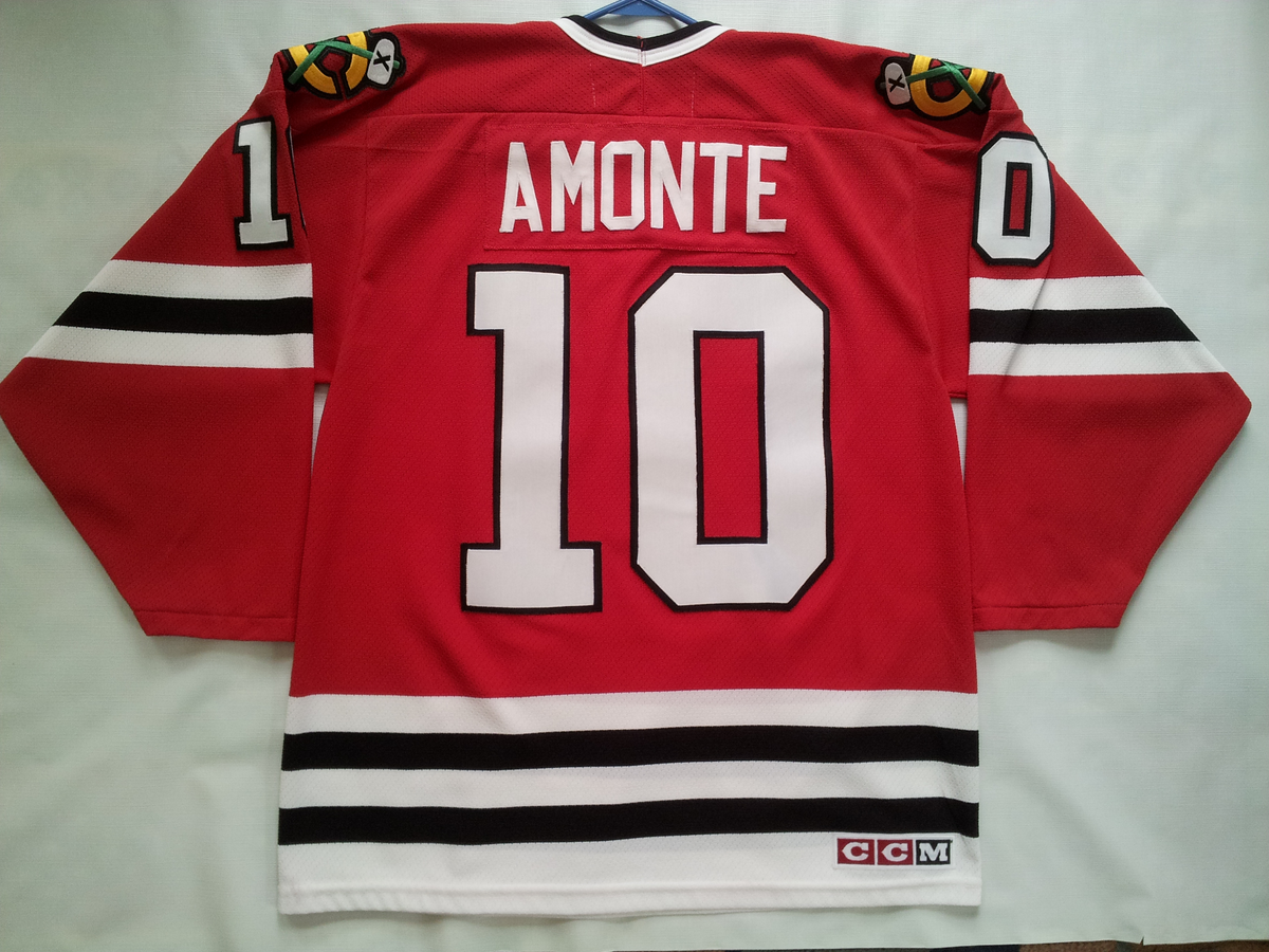 VINTAGE MADE CANADA CCM CHICAGO BLACKHAWKS 10 TONY AMONTE VINTAGE MADE CANADA CCM CHICAGO BLACKHAWKS 10 TONY AMONTE