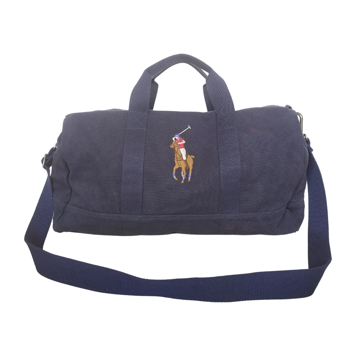 Polo Ralph Lauren oversized navy canvas sport duffle