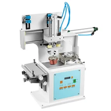 Pneumatic Pad Printing Machine with Sealed Ink Printer Cups 4x8" inch 2200pcs/H