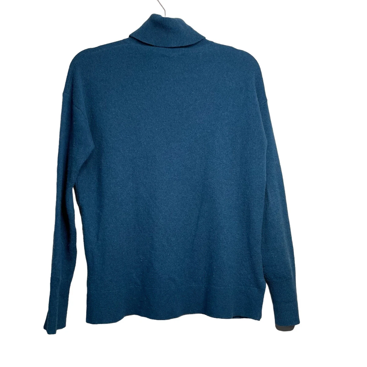 Halogen funnel top neck cashmere sweater