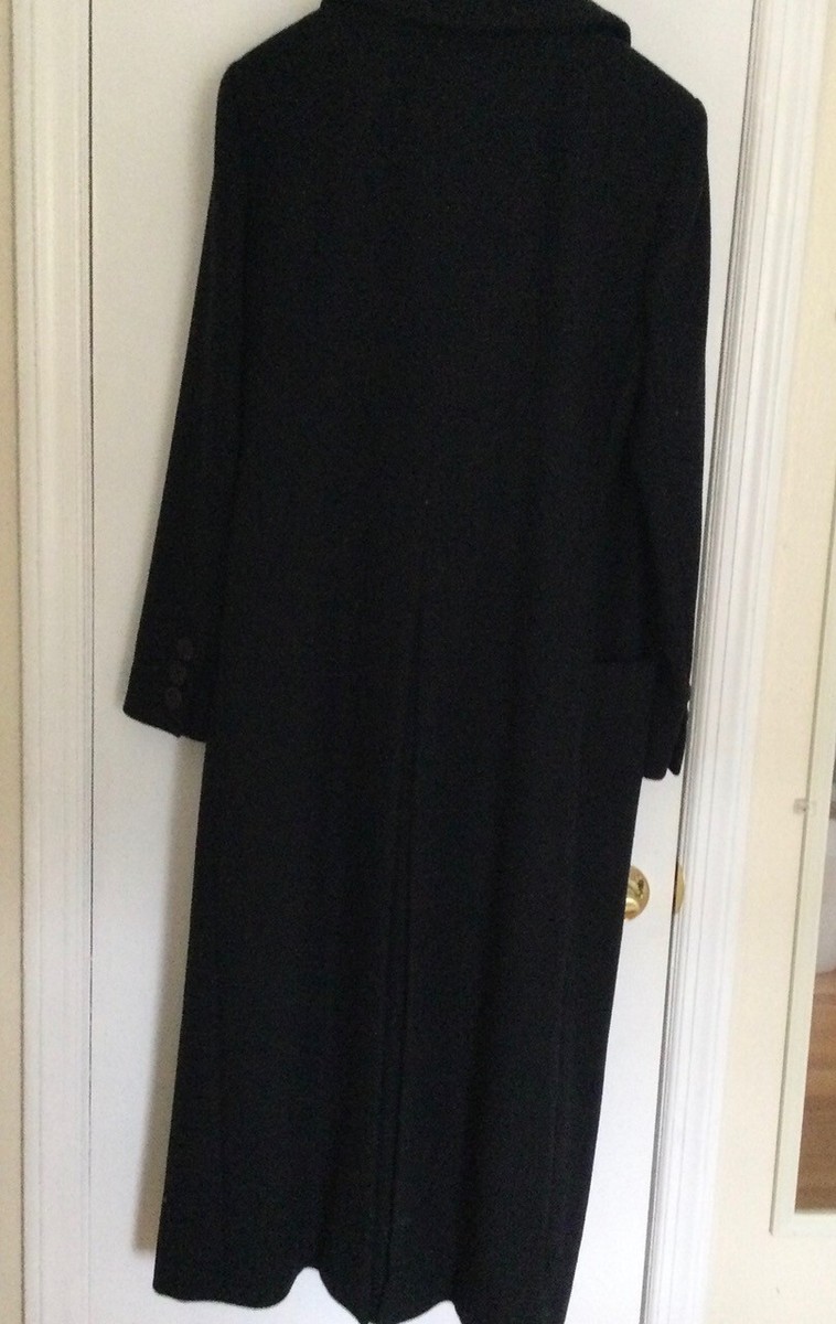 Harve Benard Women 100% Wool Overcoat, Dark Blue, Size 10, made in