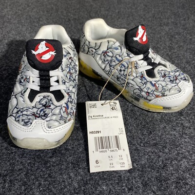 Reebok x Ghostbuster Zig Kinetica Infants White Black Red Toddler Size  H03291