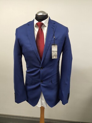 MARKS & SPENCER JACKET/BLAZER NAVY PURE NEW WOOL SIZE 36L BNWT