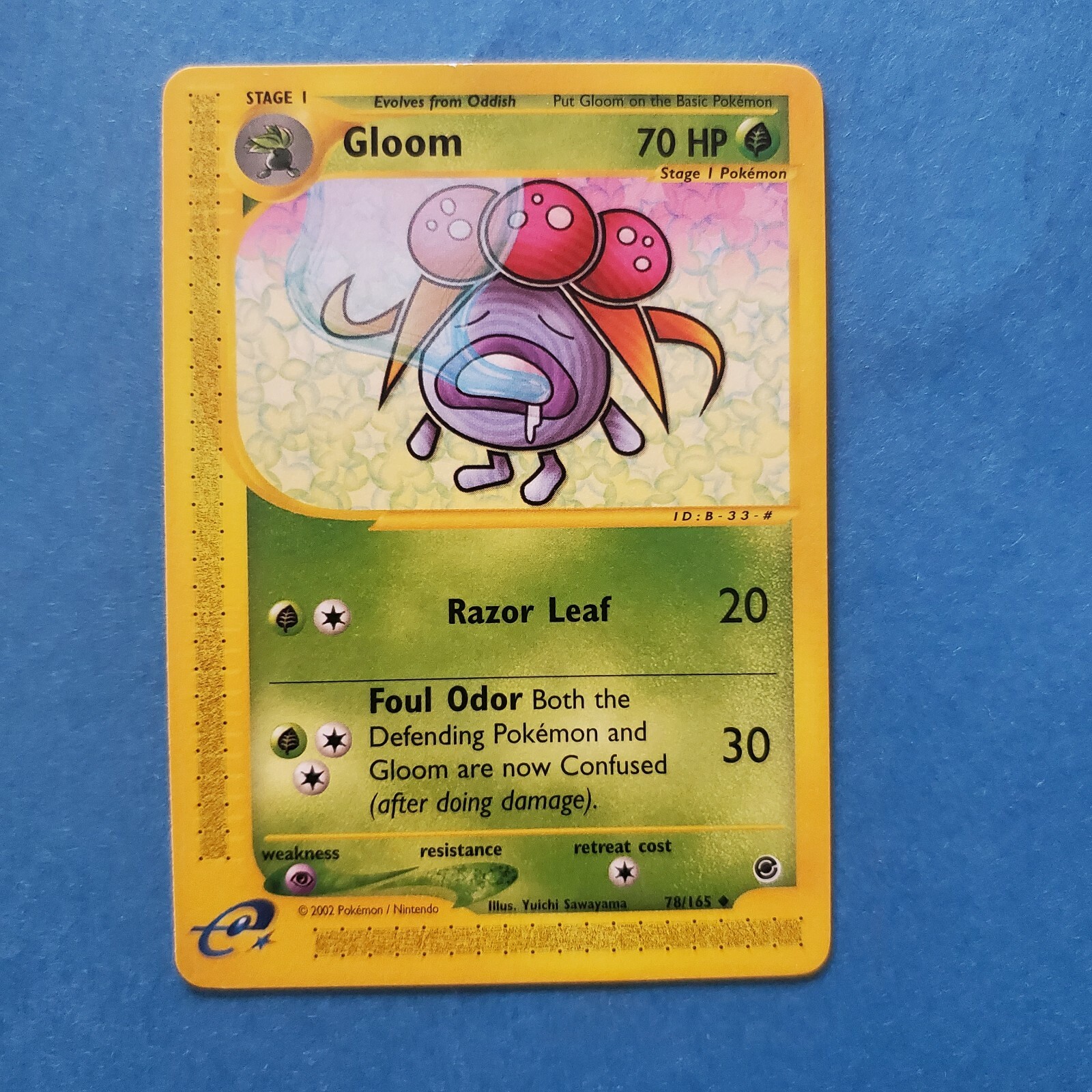 Gloom 78/165 - Expedition Base Set, Uncommon Pokemon Card, NM