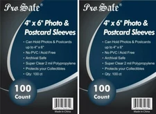 1000 Card Sleeves 4x6 Photo Postcard - Sports Trading Sports Cards Protection