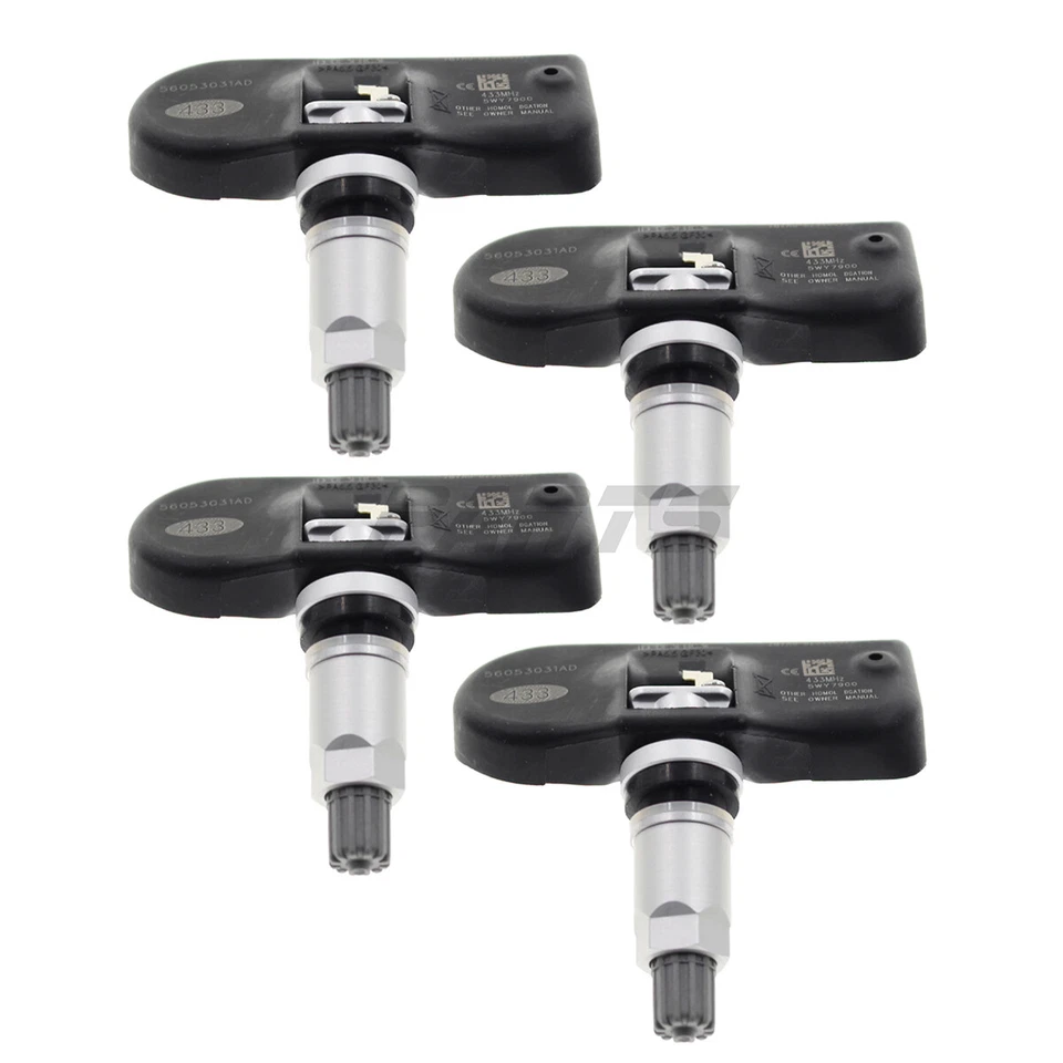 4x Sensor de presión de neumáticos TPMS para Dodge Avenger Caliber Grand Caravan 2012-2013 Foto 3 de 4