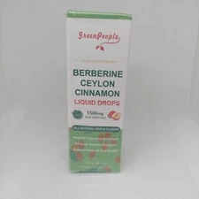 Green People Berberine Ceylon Cinnamon Liquid Drops Ultra Concentrated 2fl oz
