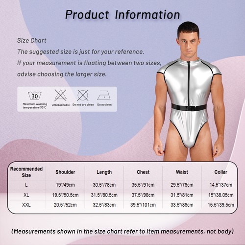 Mens Metallic Shiny Astronaut Role Play Costume Space Outfit Jumpsuit Party - Picture 59 of 71