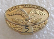 Vintage First American Insurance Company 5 Year Employee Service Award Pin