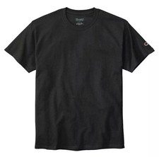 Champion T-Shirt Classic Cotton Blank Short Sleeve Black