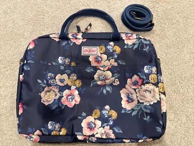 Cath Kidston 15” laptop waterproof Blue Floral brand new large Shoulder bag 