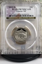 2011-S Quarter - Glacier NP - PCGS PR70DCAM - Top Grade! 4454