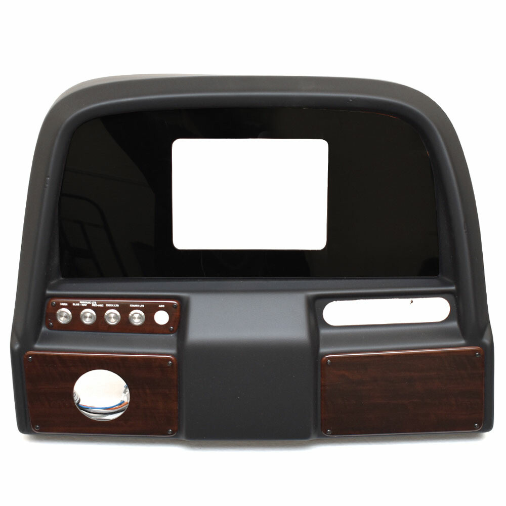 Misty Harbor Black Woodgrain Pontoon Boat Dash Panel Shroud