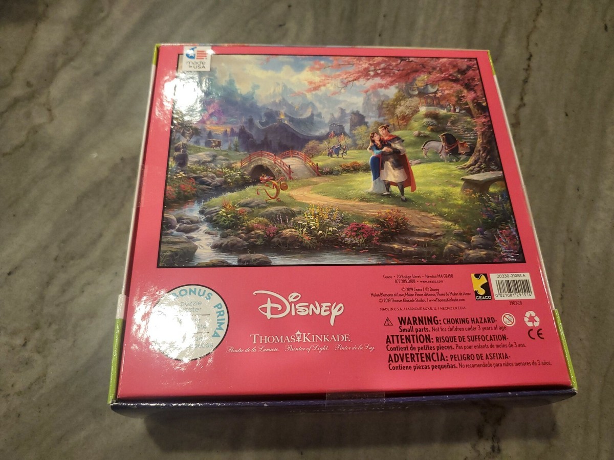 Disney Thomas Kinkade Mulan Blossoms of Love 750 PC Puzzle Brand