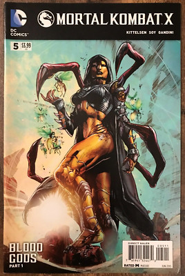 Mortal Kombat X #5 By Kittelsen Soy Sonya Blade Scorpion Takeda Sub-Zero DC 2015