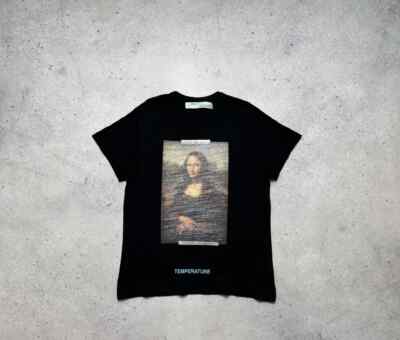 Off-White T-Shirt Mona Lisa Big Logo Luxury Hype Rare