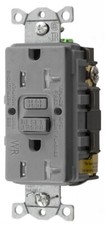 Hubbell GFTWRST20GY 20A Commercial Grade Self-Test Tamper Resistant Gfci