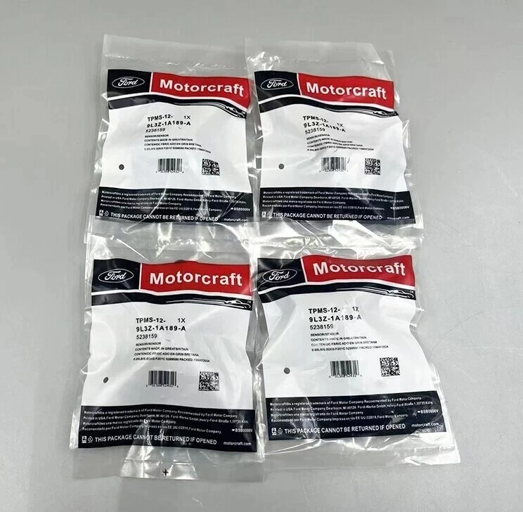 4PCS Genuine OEM TPMS-12 9L3Z-1A189  Motorcraft TIRE PRESSURE MONITORING SENSOR Foto 3 de 4