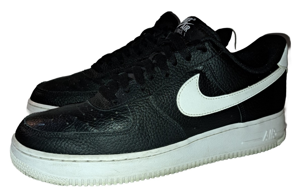 Nike‎ Air Force 1 Low \'07 Black White Pebbled Leather CT2302-002 Men\'s Size 13 Nike Air Force 1  main image 2