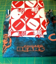 Football  Chicago Bears Cotton Quilt Fabric Remnants