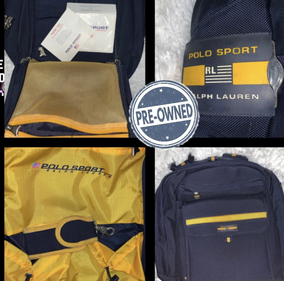 Vintage 90 s Ralph Lauren Polo Sport Backpack Rare PLEASE READ 1