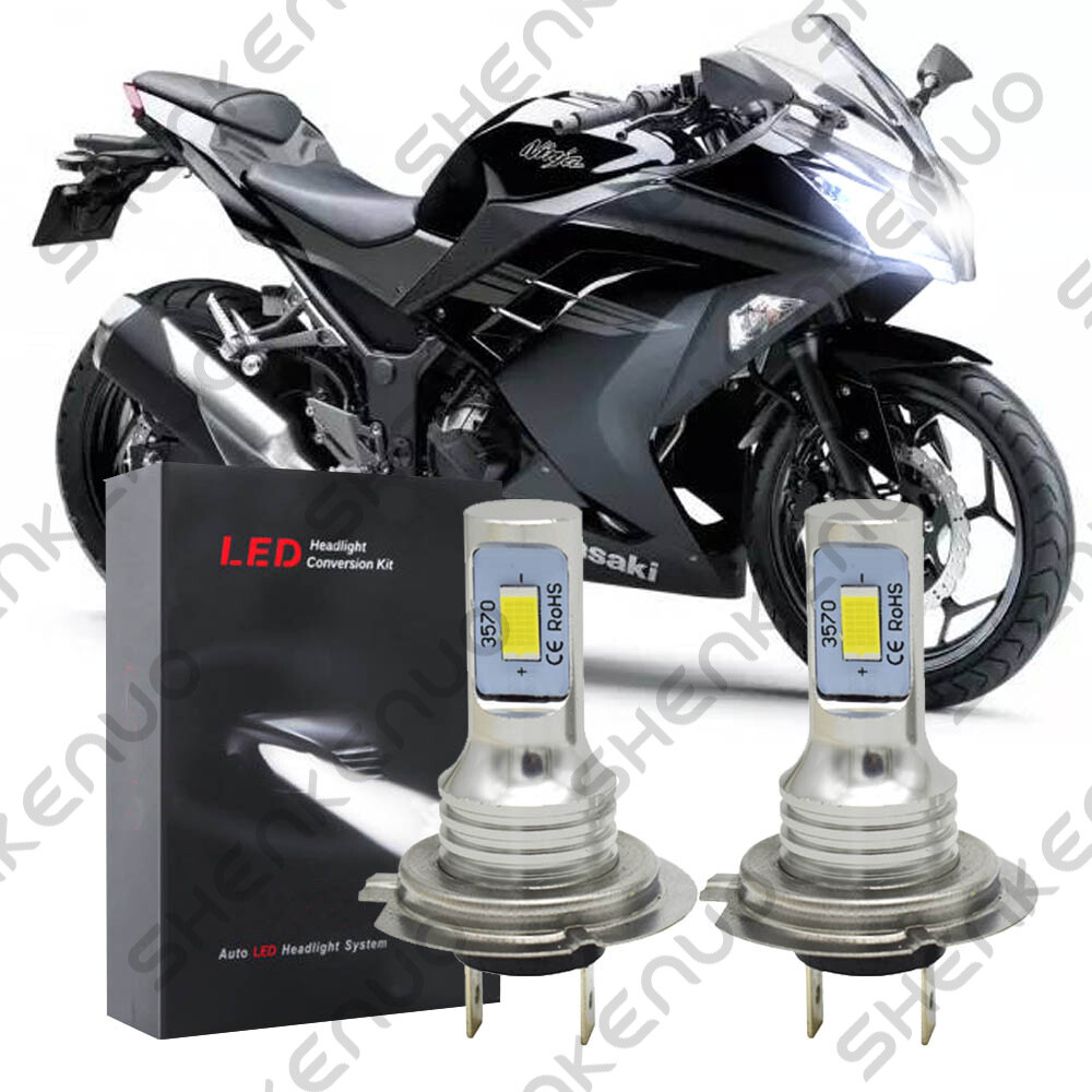 order H7♡ H7 LED Headlight Bulbs Kit For Kawasaki Ninja ZX6R 2013 2014