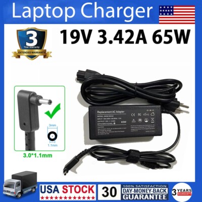 65W 19V 3.42A 3.0*1.1mm AC Power Adapter Charger For Acer C720 C720P PA-1650-80