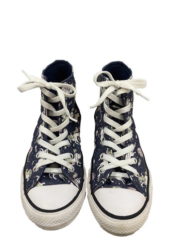 Converse Shoes Chuck Taylor All Star Unicorn Sneakers Juniors Size 3 Navy Blue - Picture 2 of 8