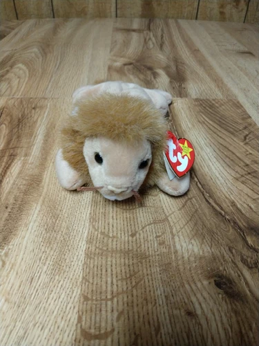 Vintage Ty Beanie Baby Roary the Lion Retired 1996 Stuffed Toy