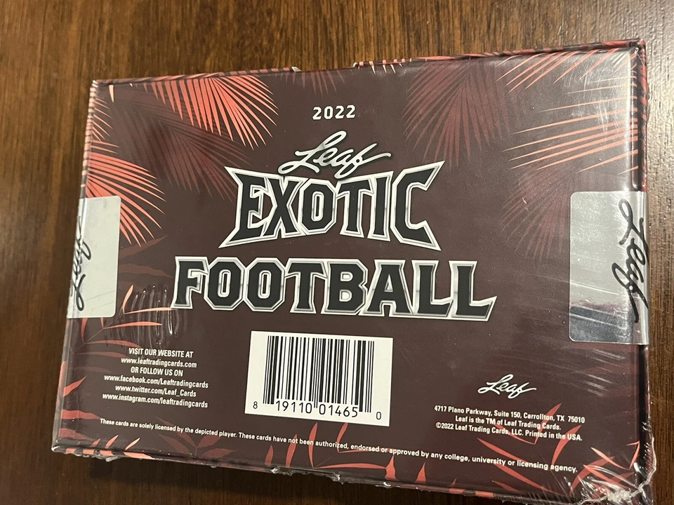 2022 Leaf Exotic Football Sealed Hobby 3 Metal Autos - Burrow, Stroud, Williams - Image 3 of 4