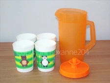TUPPERWARE TOYS EARLY AGES ECO MINI PITCHER AND MINI TUMBLERS SET (5) **NEW**
