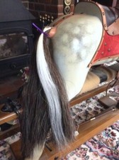 QUALITY NATURAL WHITE HORSE HAIR - CRAFT - FELTING  PAINT BRUSHES  ROCKING HORSE