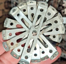 ast. 10 PC "CADMIUM PLATE" ORIGINAL "N" LONG DOUBLE ANGLE A.C. GILBERT SALE 3.00