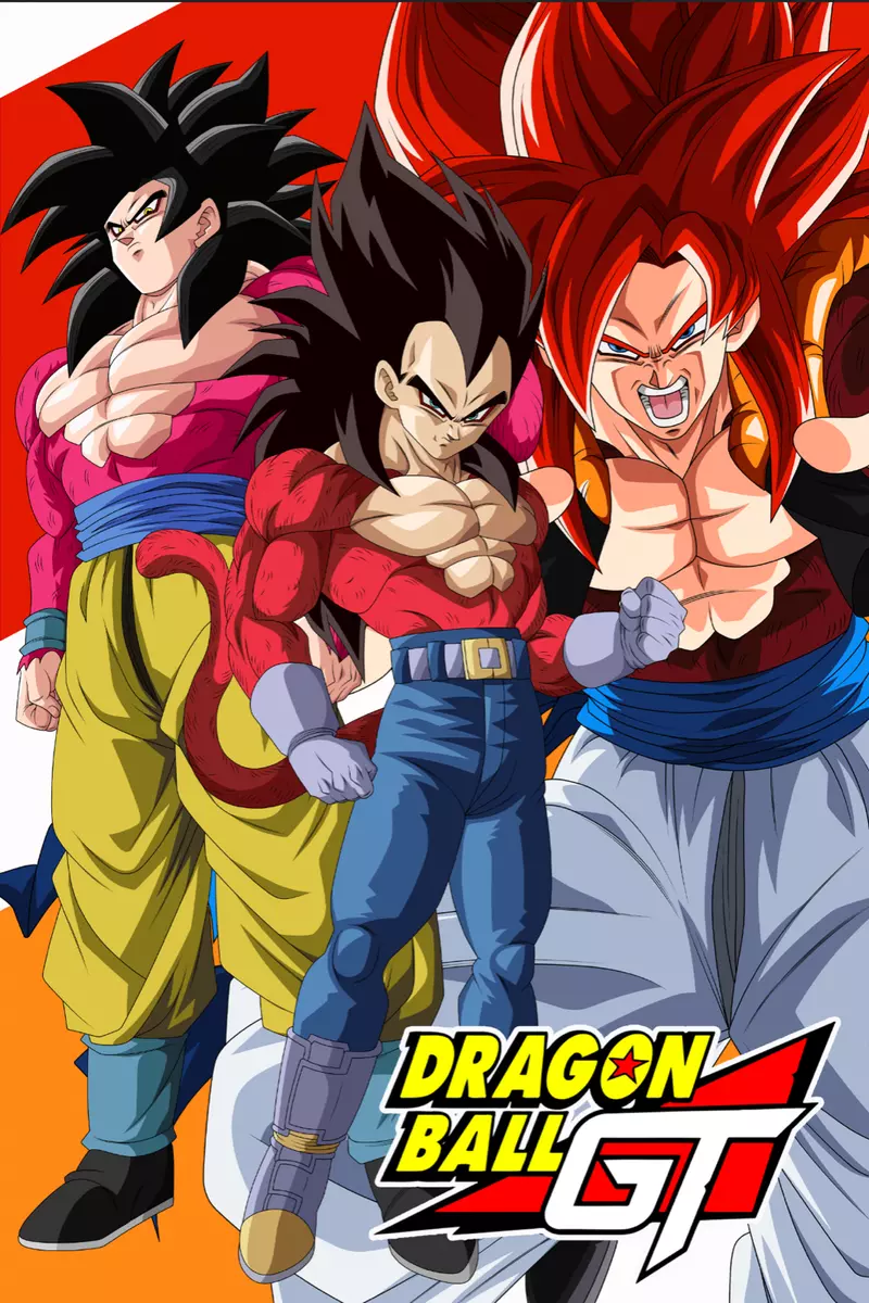 Dragon Ball GT Poster Goku SSJ4 Vegeta SSJ4 Fusion 12in x 18in Free Shipping