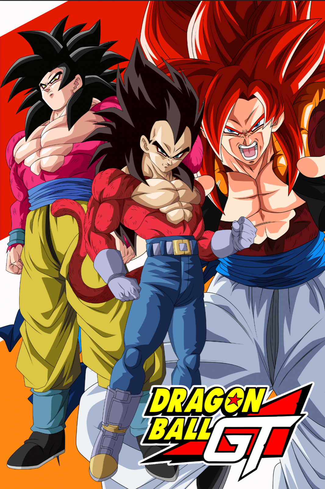 Dragon Ball GT/Z/Super Gogeta Fusion SSJ4/Blue/Vegito Poster 18inx12in