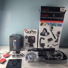 GoPro Hero3 Silver Edition Action Camera w/ Accessories Head Mount Tripod
