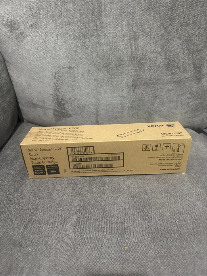 Xerox Phaser 6700 Toner CYAN HIGH CAPACITY Genuine OEM NEW - Image 2 of 4